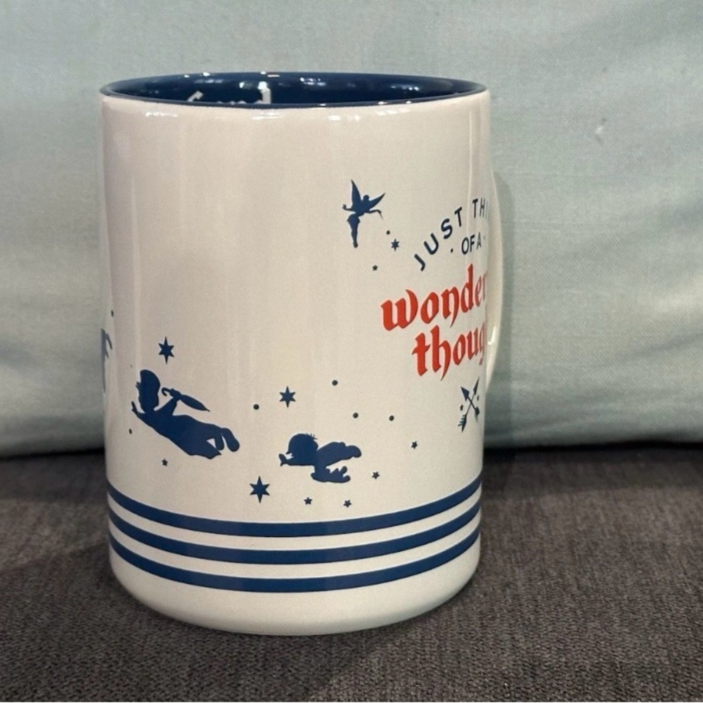 Walt Disney Peter Pan Never Land Coffee Mug - Just Think Of A Wonderful Thought - Picture 3 of 6